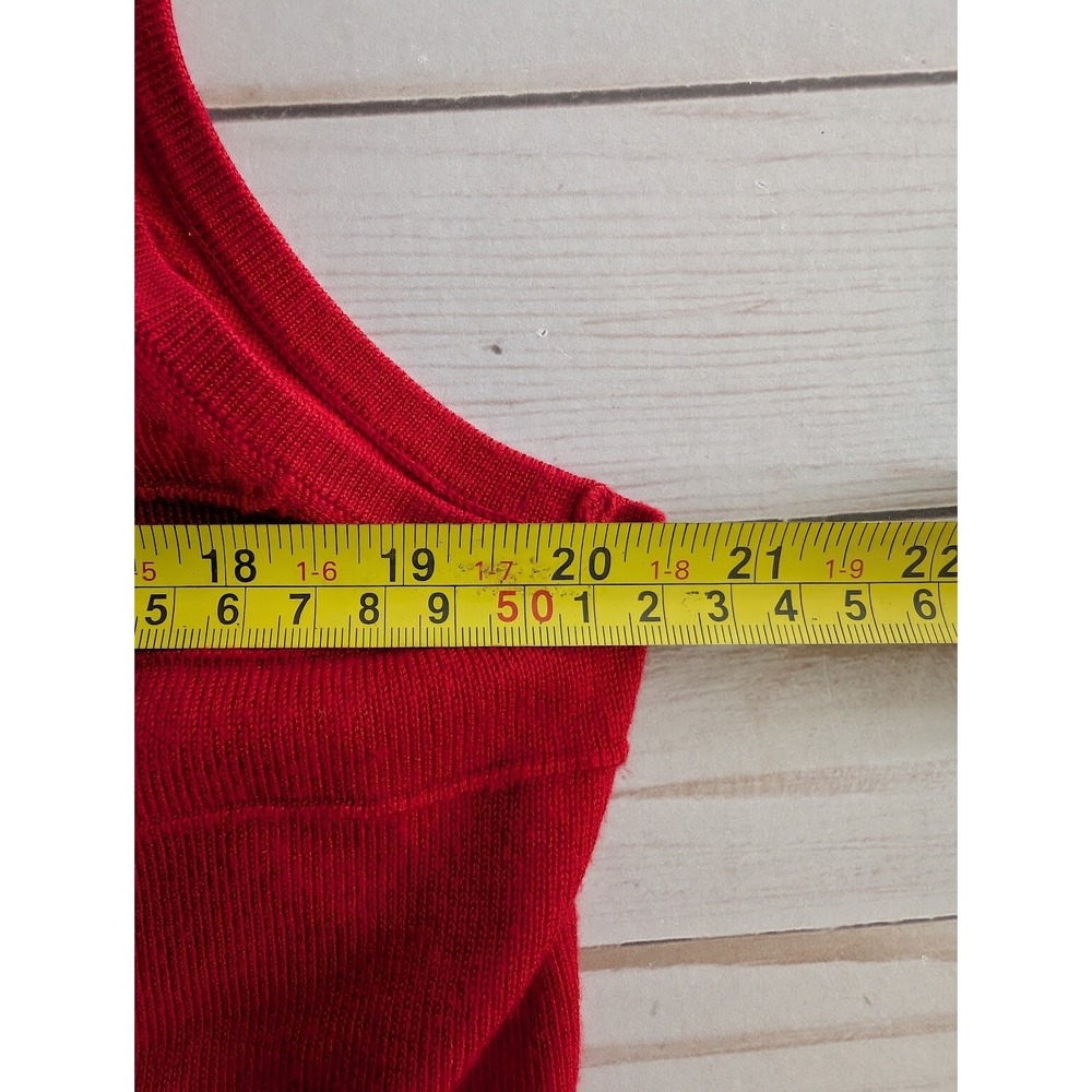 Cable And Gauge Size XL Womens Red Sleeveless Casual Tank top - Picture 4 of 8